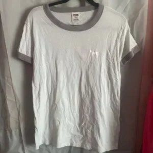 VS Pink Ringer Tee Medium